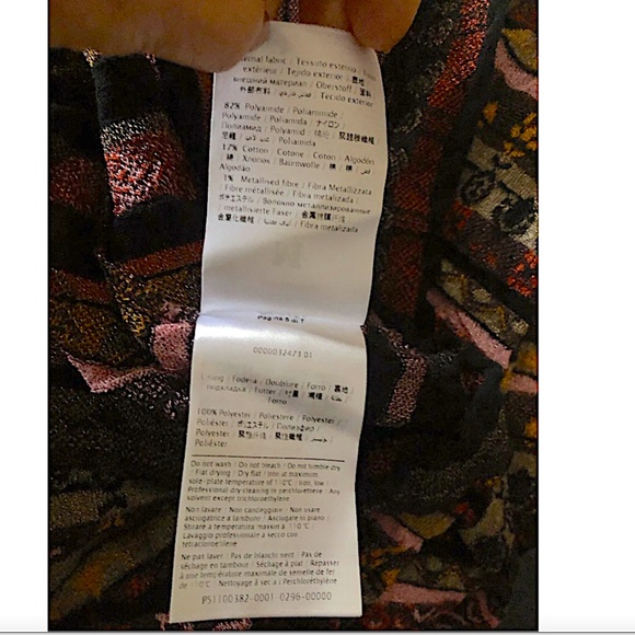 M Missoni Metallic Patterned Fit-&-Flare Long Sleeve Dress - Picture 4 of 14